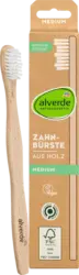 alverde NATURKOSMETIK Zahnbürste aus Holz medium