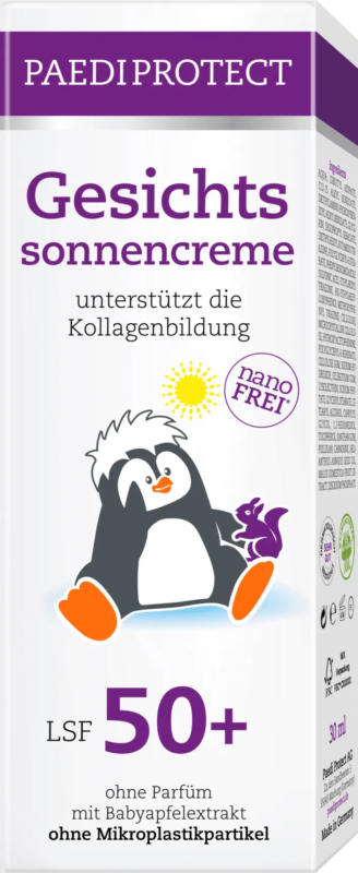 PAEDIPROTECT Gesichtssonnencreme LSF 50+