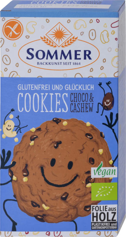 SOMMER Cookies Choco & Cashew glutenfrei