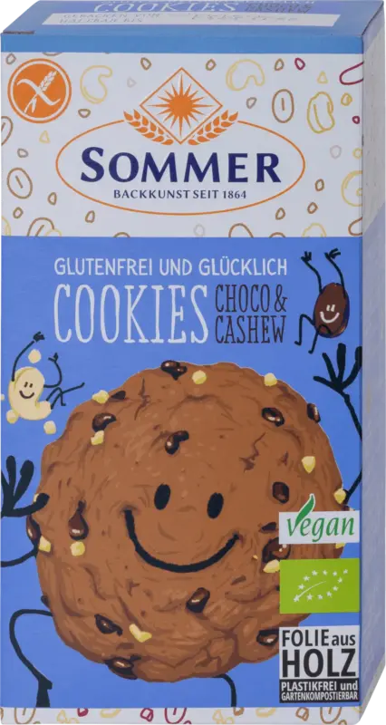 SOMMER Cookies Choco & Cashew glutenfrei