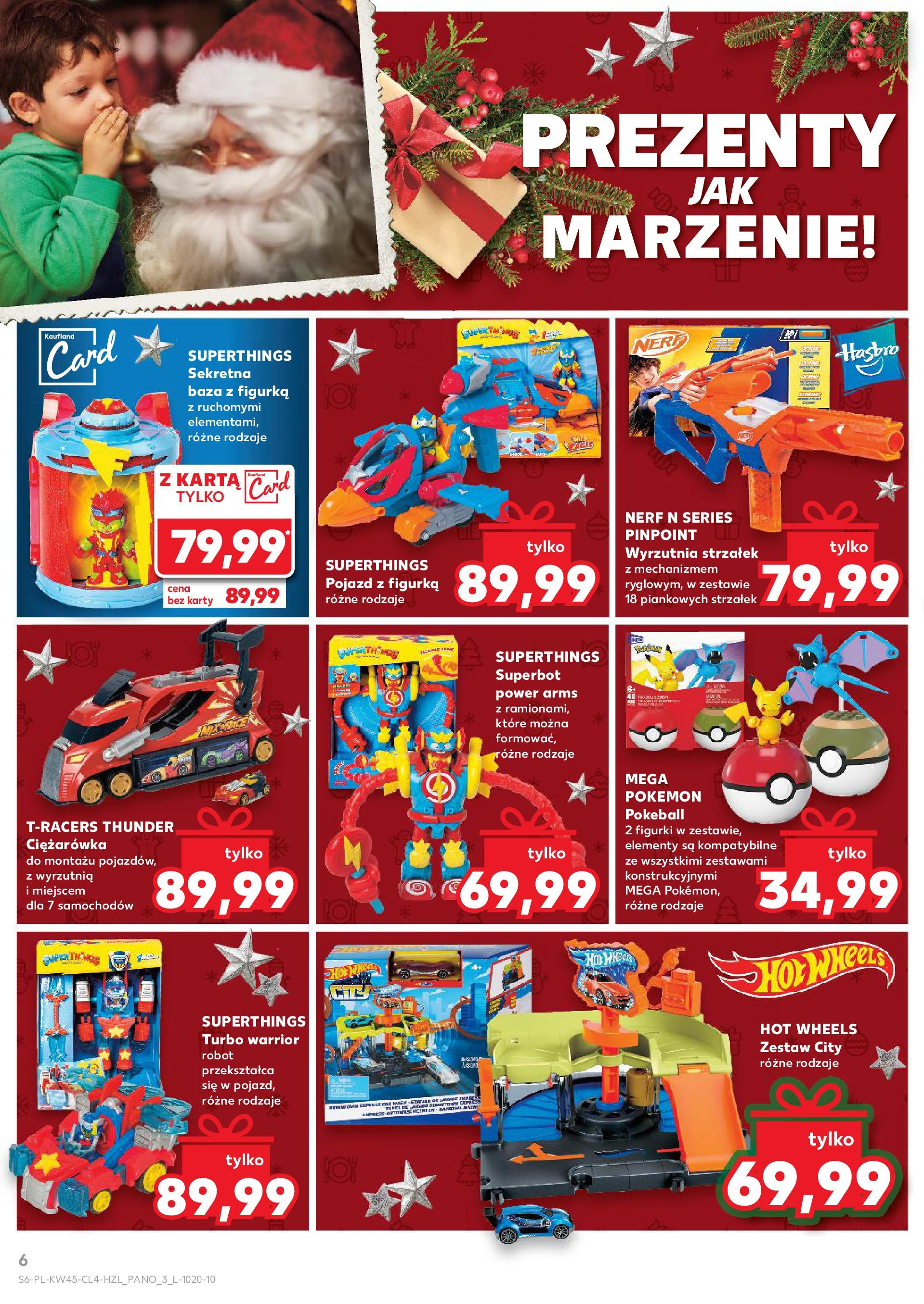 Kaufland gazetka - Zabawki od 07.11.2024 - od jutra PDF | Strona: 6 | Produkty: Karta, Robot, Figurki, Wyrzutnia