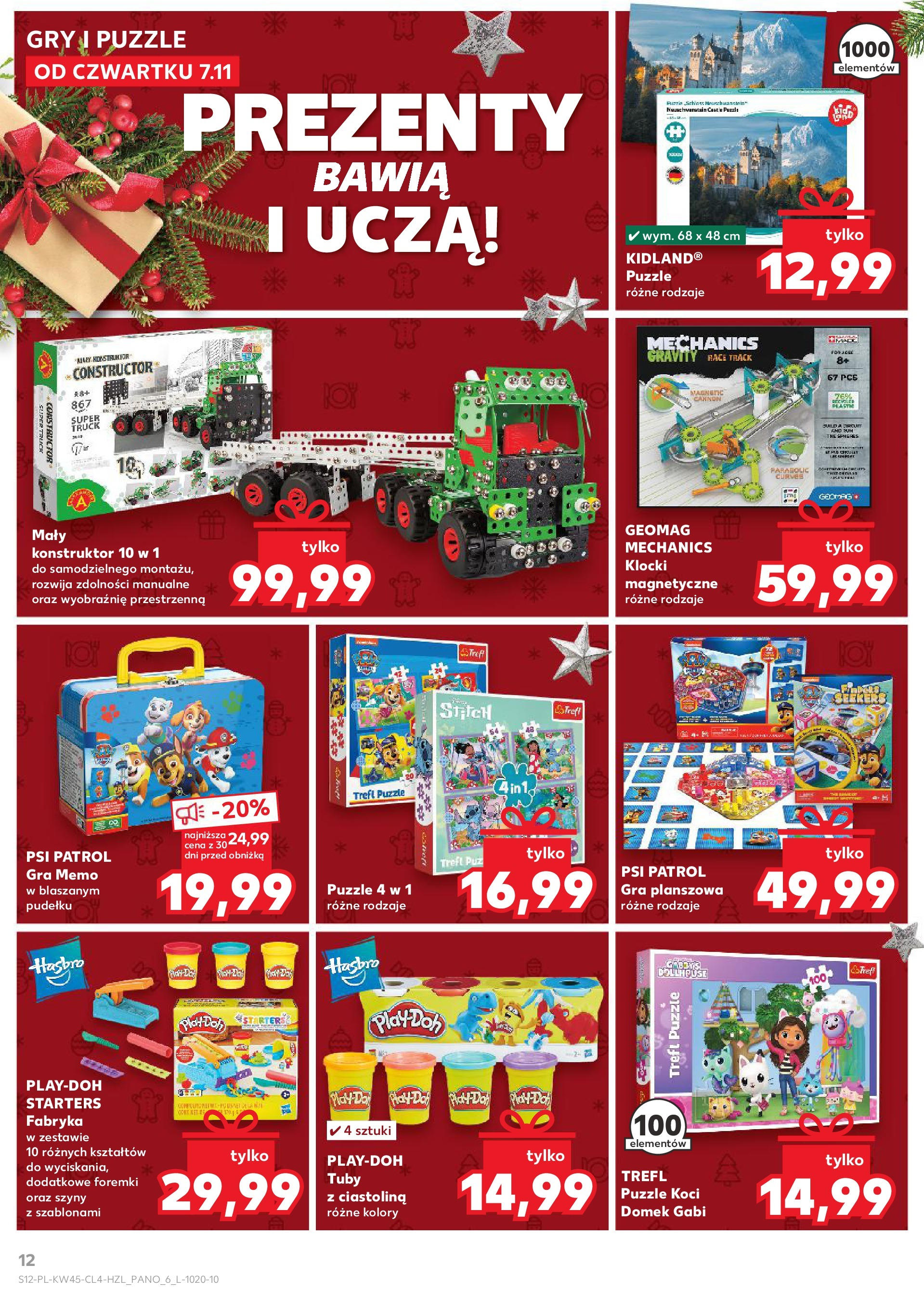 Kaufland gazetka - Zabawki od 07.11.2024 - od jutra PDF | Strona: 12 | Produkty: Gra, Gry