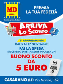 Arriva lo sconto