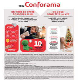 Conforama: Offre hebdomadaire jusqu'à 02.12.2024