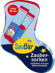 SauBär Zaubersocken Wichtel rot Gr. 26-34