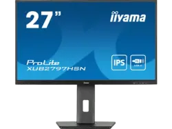 IIYAMA ProLite XUB2797HSN-B1 27’’ (68.5 cm) Monitor für Business, mit IPS-Panel-Technologie, USB-C Dock und RJ45 (LAN) Anschluss