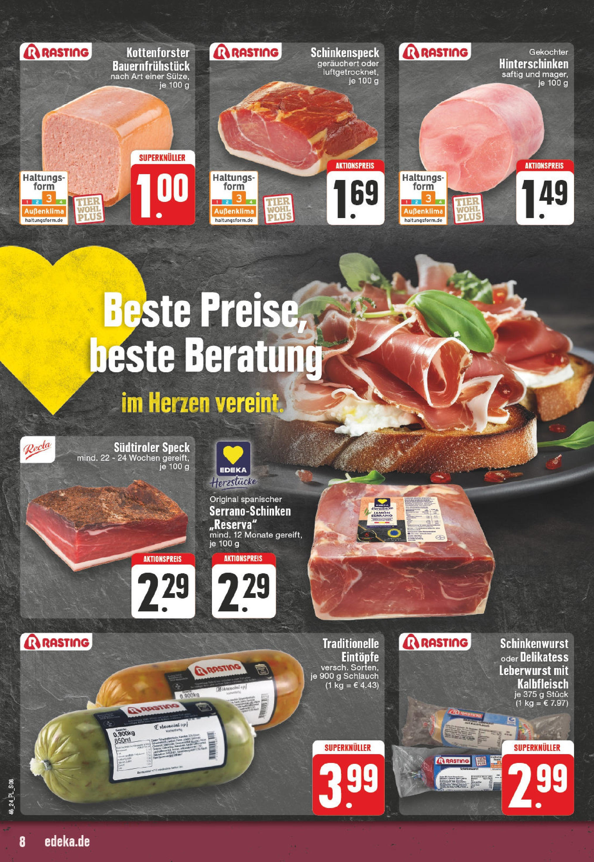 Edeka - E center: Wochenangebote (ab 10.11.2024) » Angebote Online | Seite: 8