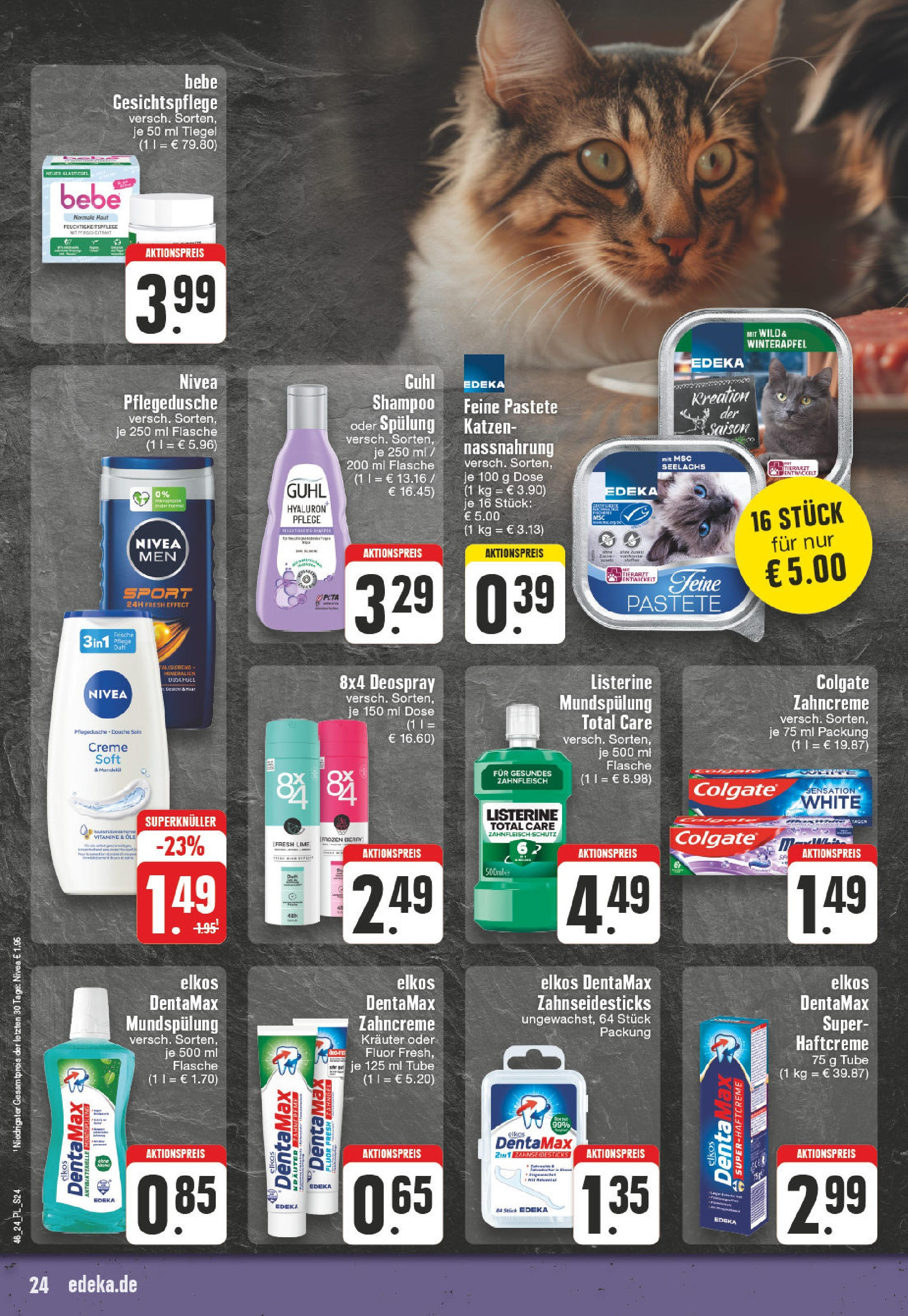 Edeka - E center: Wochenangebote (ab 10.11.2024) » Angebote Online | Seite: 24 | Produkte: Duft, Shampoo, Spülung, Deospray