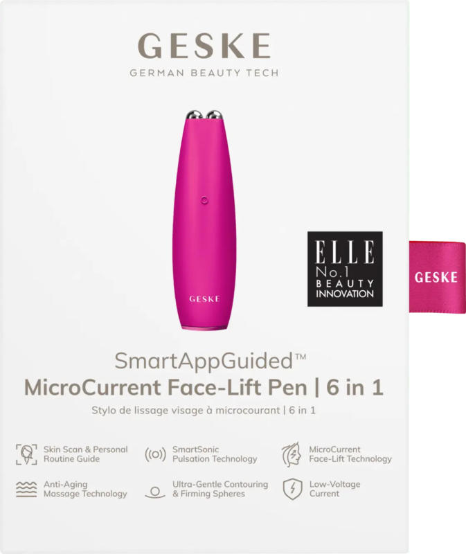 GESKE MicroCurrent Face-Lift Pen 6 in 1 Magenta