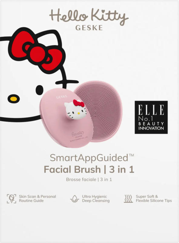 GESKE Facial Brush 3 in 1 Hello Kitty pink