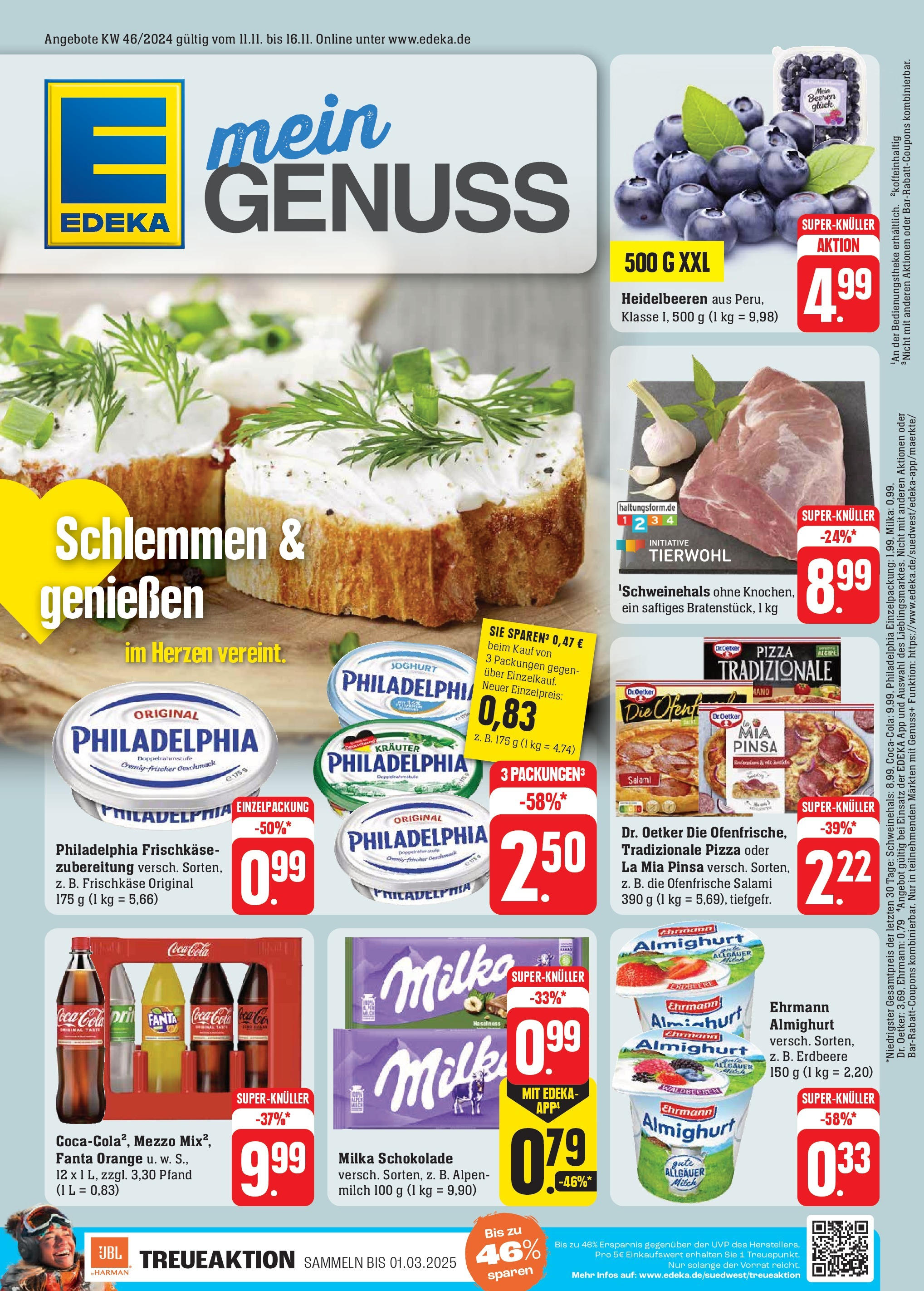 Edeka - EDEKA: Wochenangebote (ab 10.11.2024) » Angebote Online | Seite: 5 | Produkte: Milch, Joghurt, Salami, Frischkase