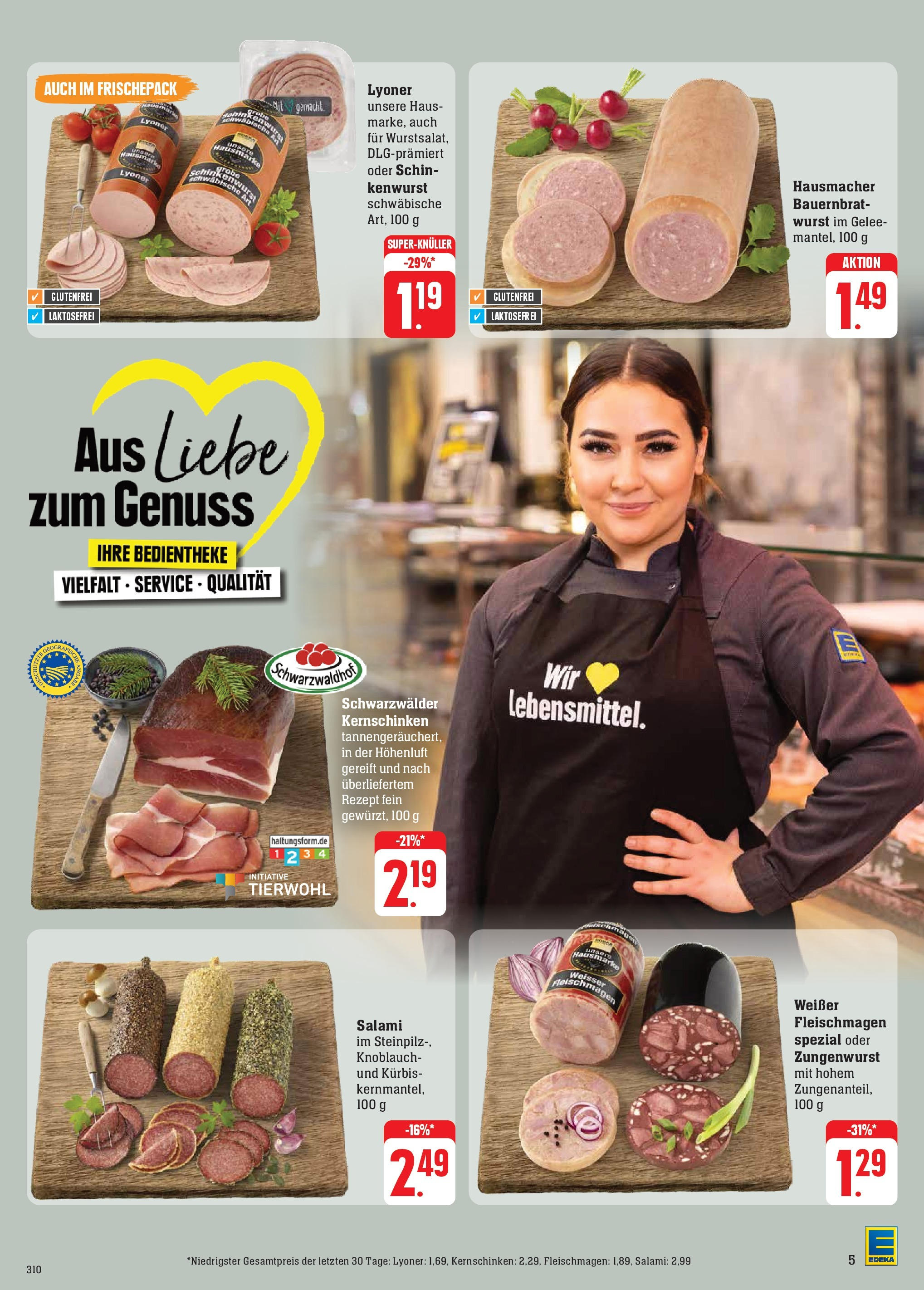 Edeka - EDEKA: Wochenangebote (ab 10.11.2024) » Angebote Online | Seite: 9 | Produkte: Wurst, Knoblauch, Kürbis, Salami