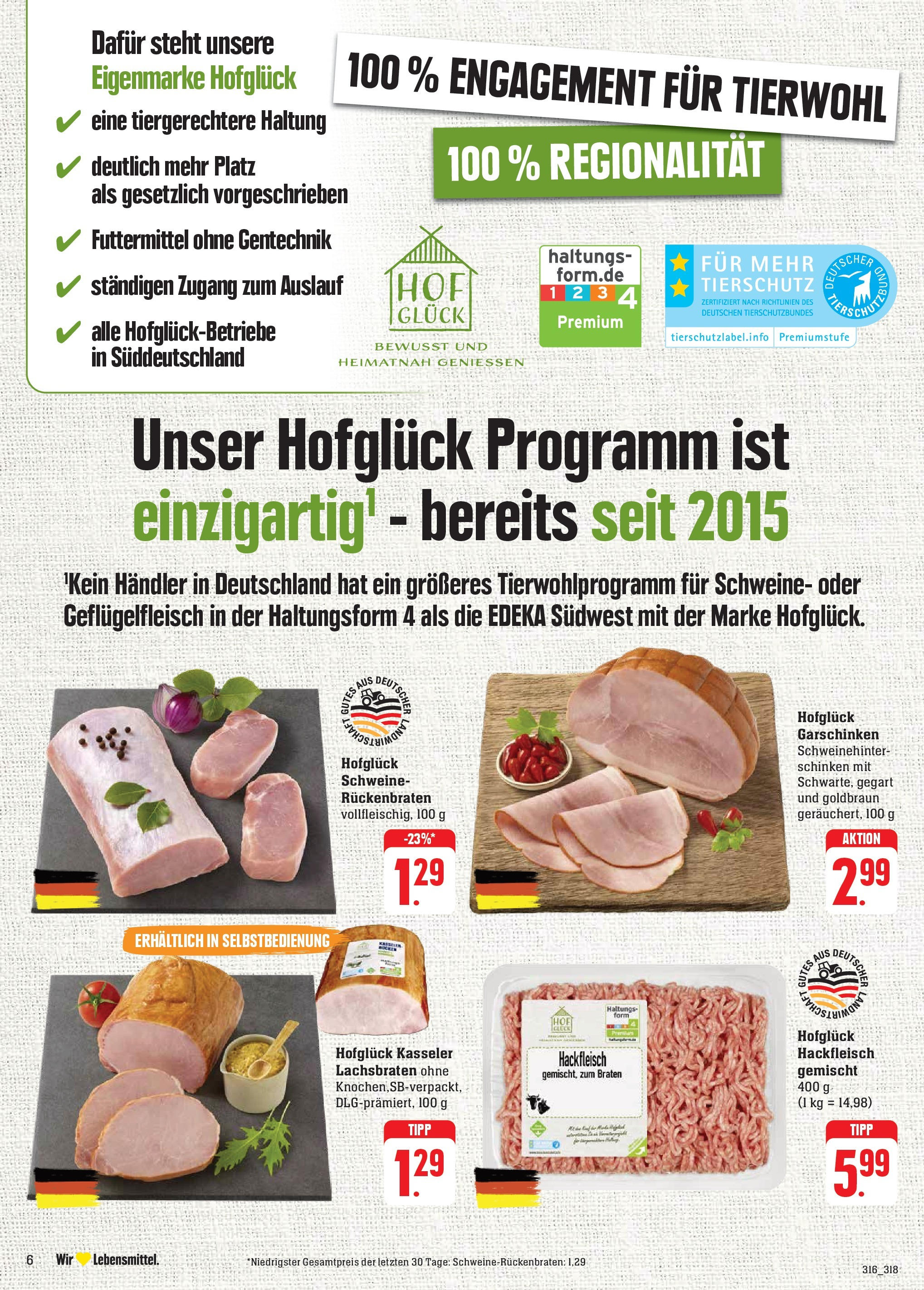 Edeka - EDEKA: Wochenangebote (ab 10.11.2024) » Angebote Online | Seite: 12 | Produkte: Schinken, Hackfleisch