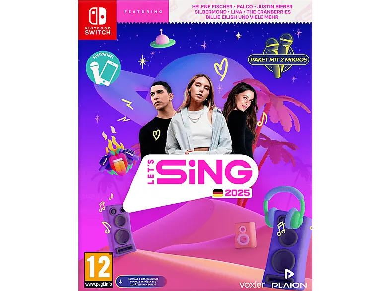 Let's Sing 2025 German Version (+ 2 Mics) - [Nintendo Switch]