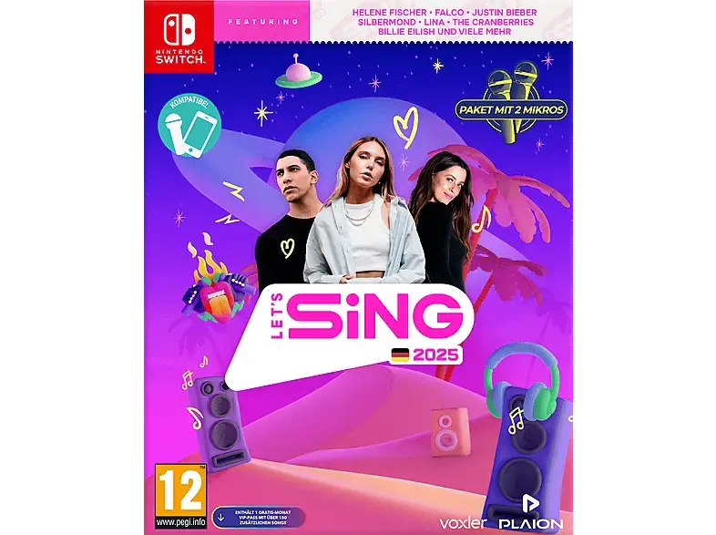 Let's Sing 2025 German Version (+ 2 Mics) - [Nintendo Switch]