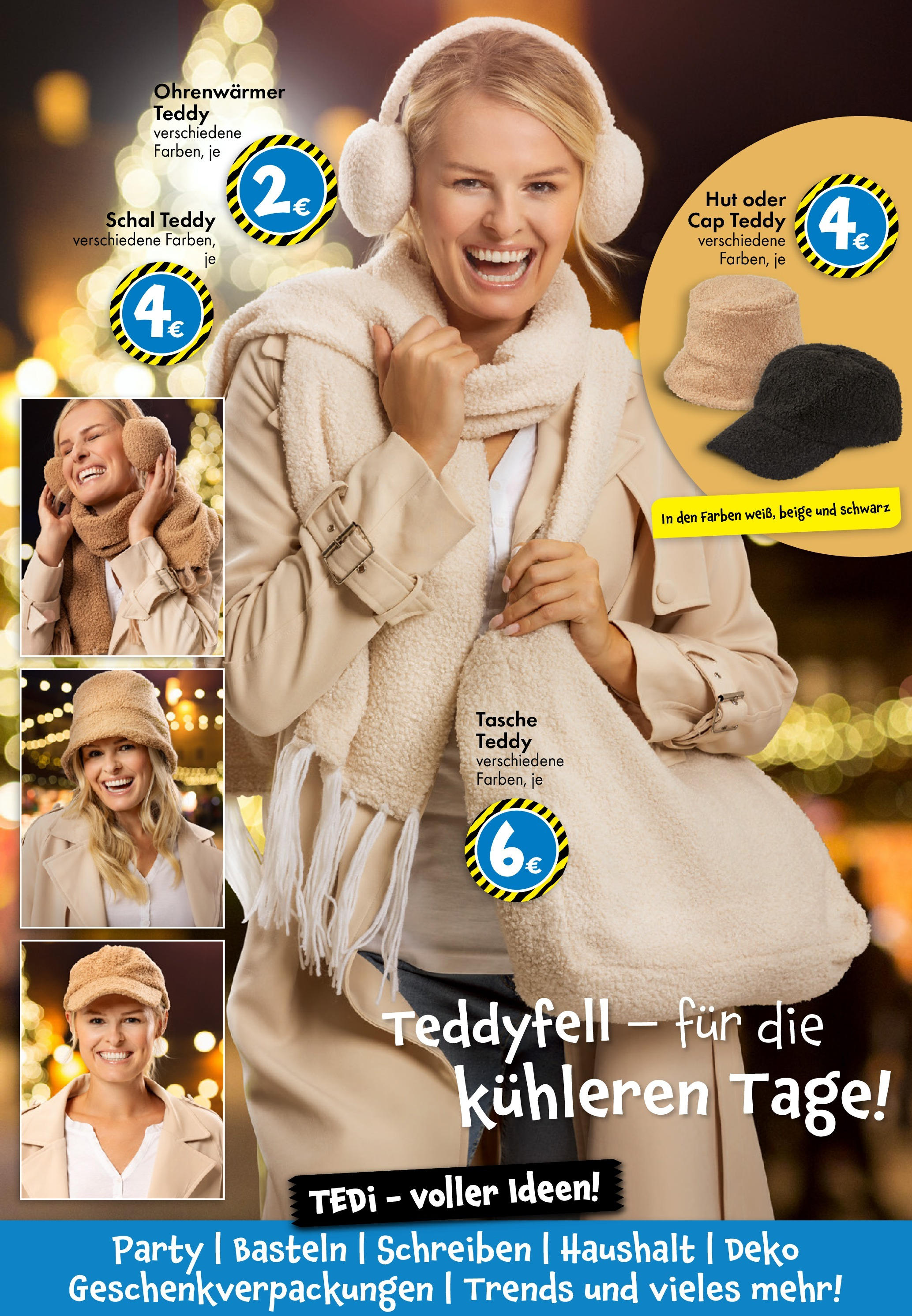 TEDi Flugblatt von 08.11.2024 - Aktuelle Angebote | Seite: 20 | Produkte: Schal, Hut, Tasche