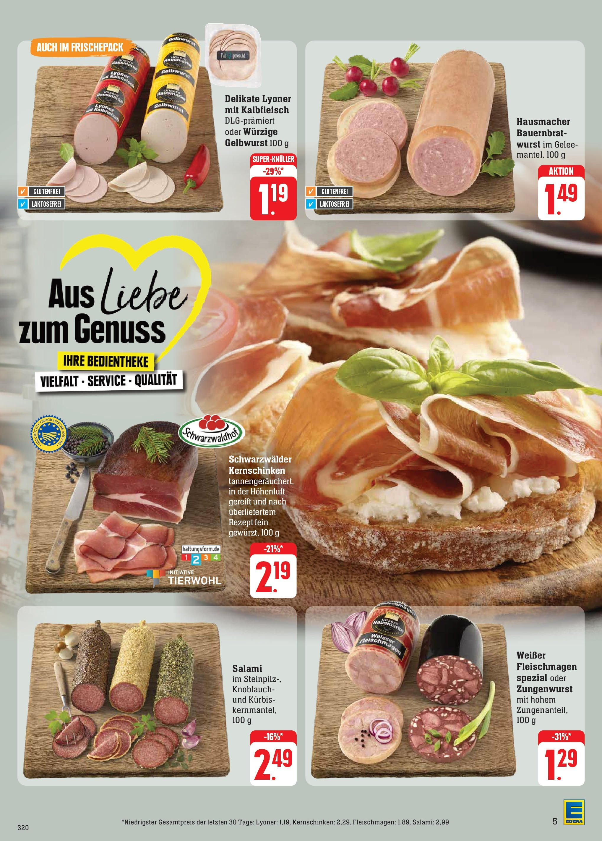 Edeka - EDEKA: Wochenangebote (ab 10.11.2024) » Angebote Online | Seite: 9 | Produkte: Wurst, Knoblauch, Kürbis, Salami