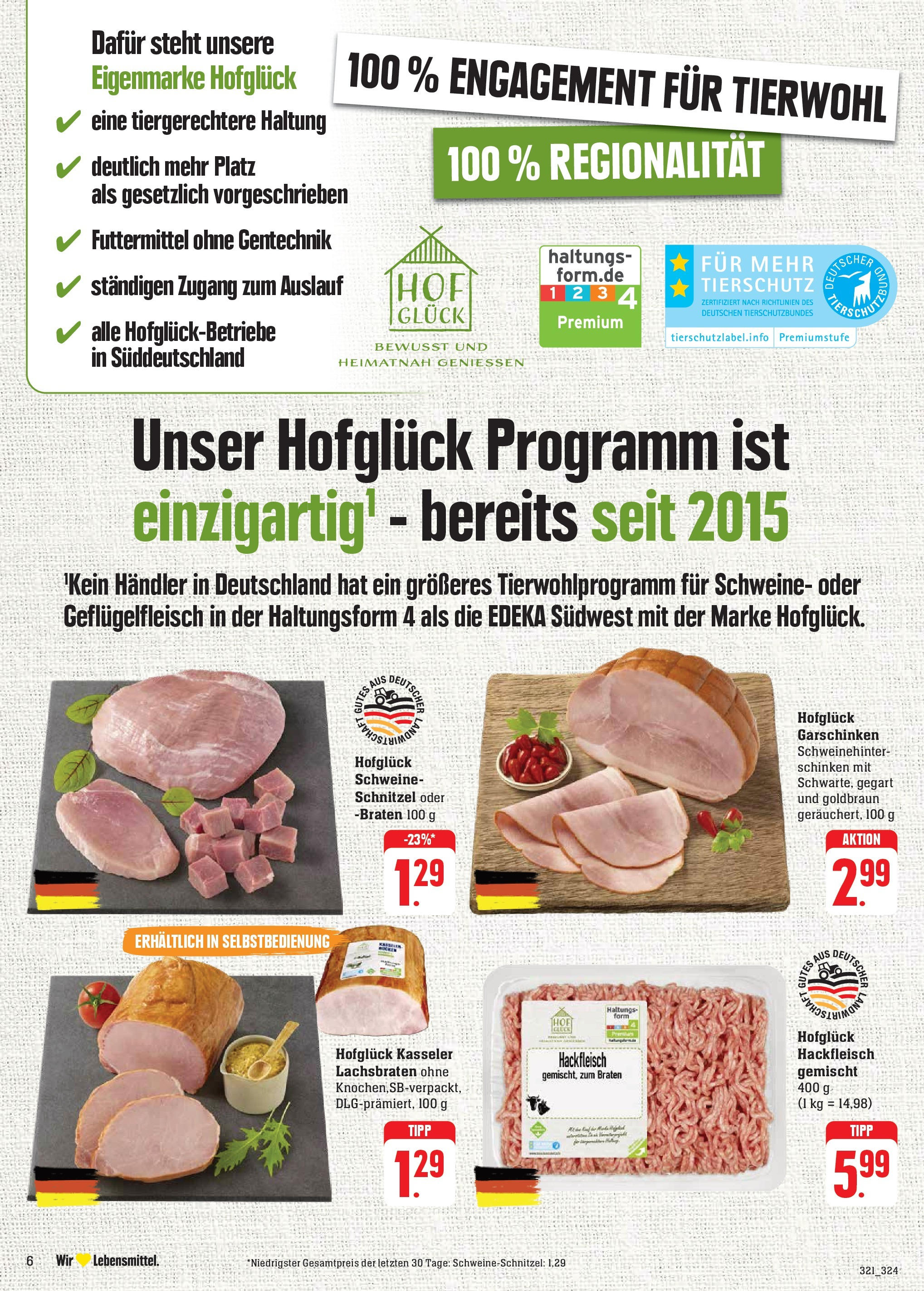 Edeka - EDEKA: Wochenangebote (ab 10.11.2024) » Angebote Online | Seite: 12 | Produkte: Schnitzel, Schinken, Hackfleisch