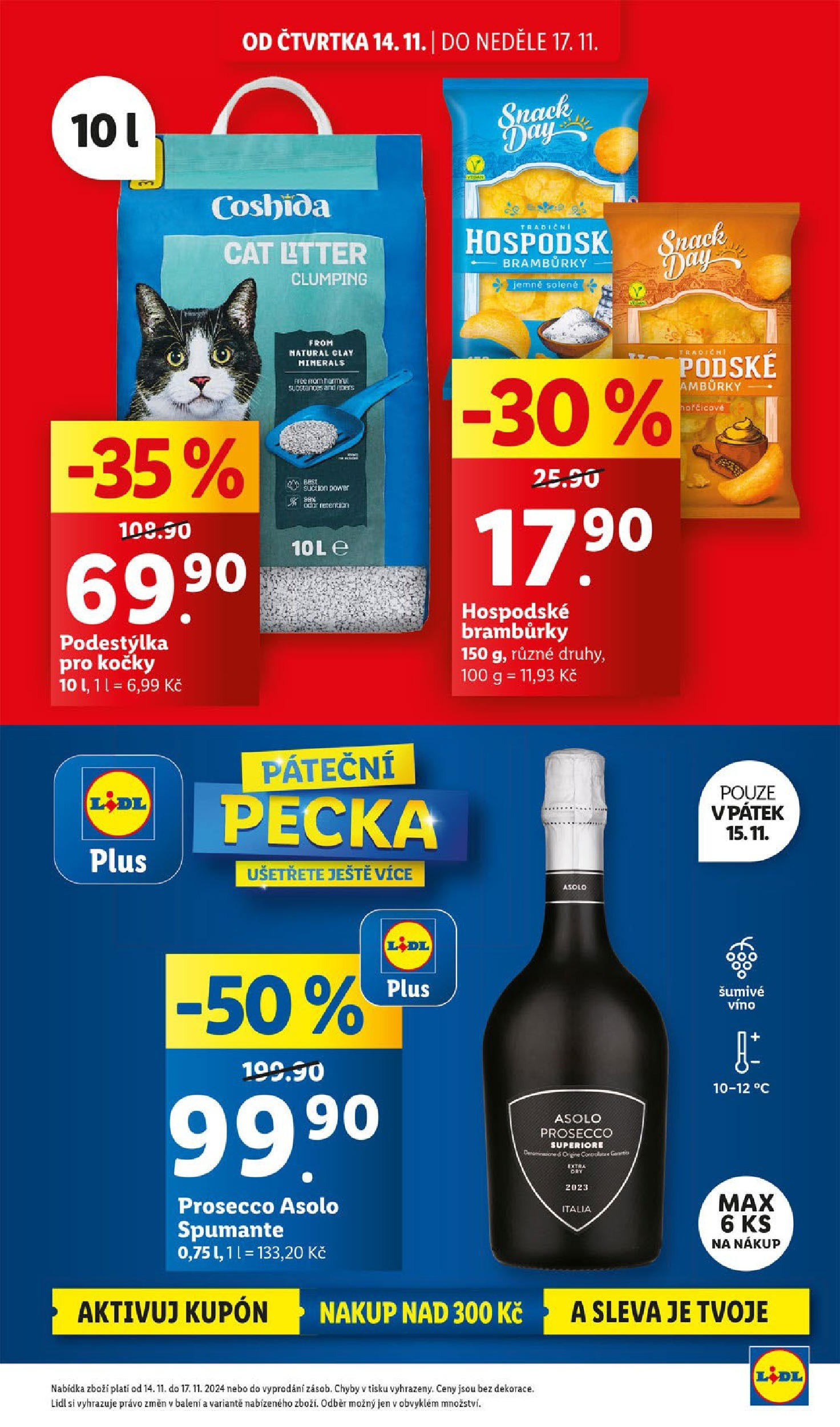 Lidl leták od 14.11.2024 - Nový akční leták | Strana: 3 | Produkty: Prosecco, Šumivé víno, Víno, Bramburky