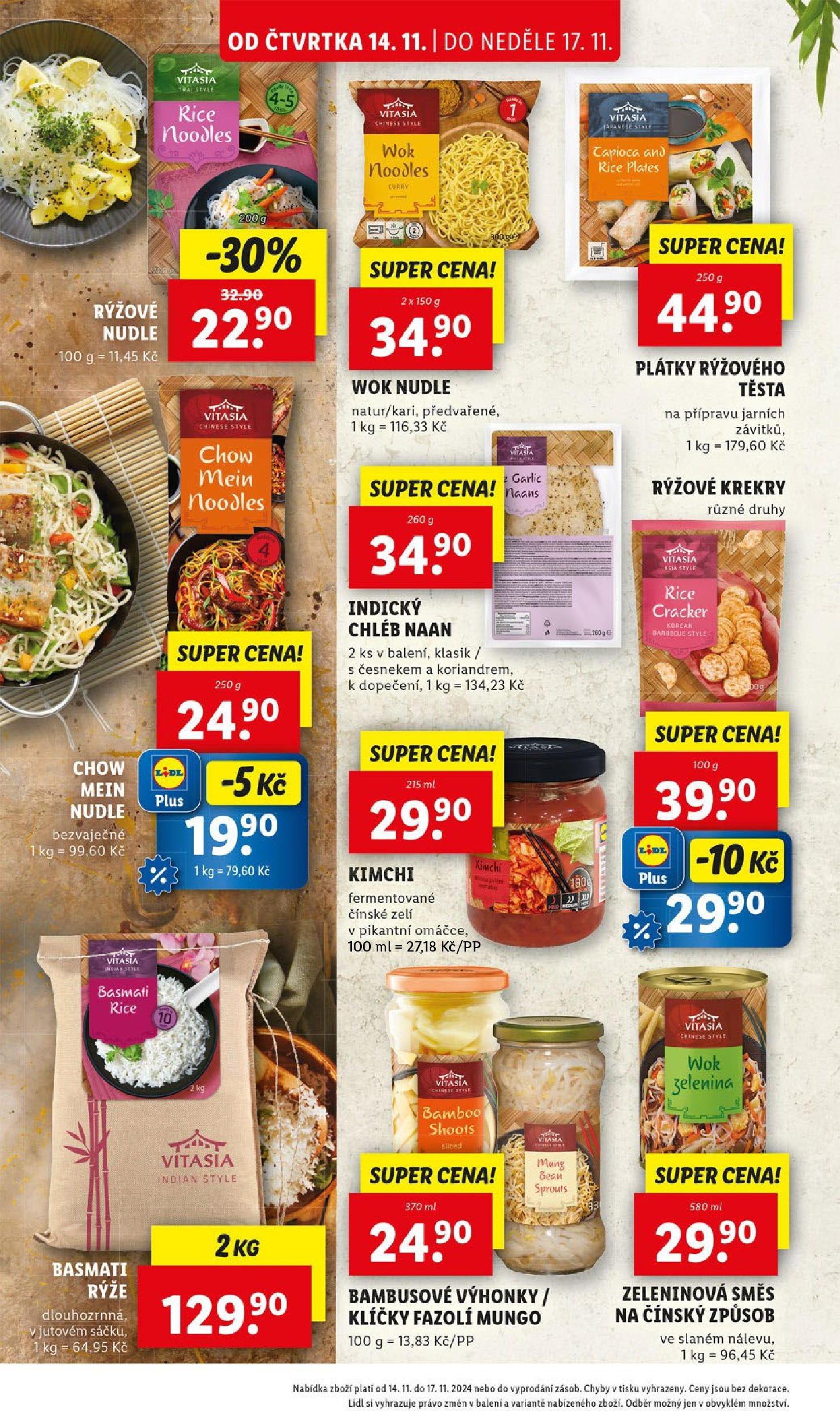 Lidl leták od 14.11.2024 - Nový akční leták | Strana: 24 | Produkty: Rýže, Kimchi, Krekry, Zelenina