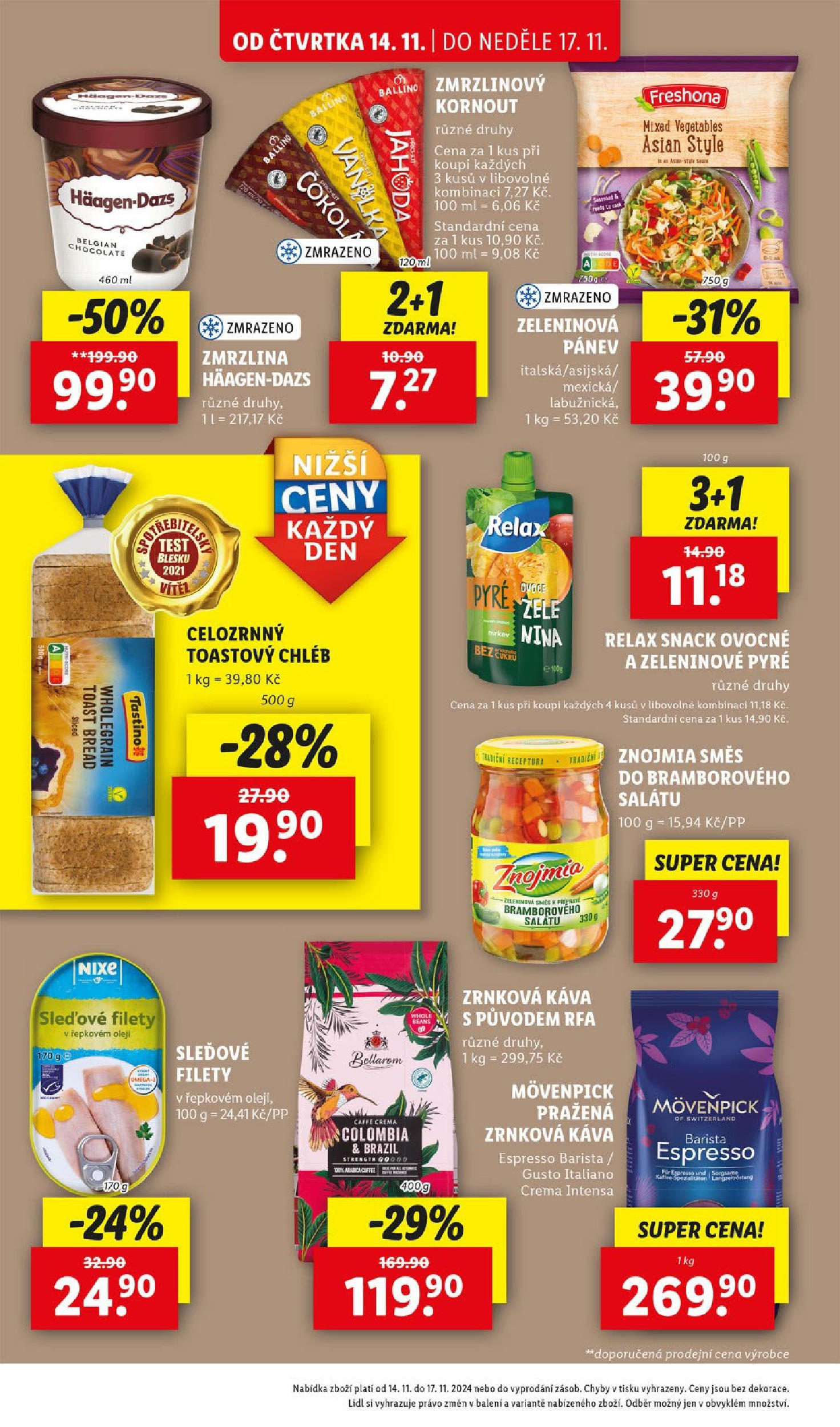 Lidl leták od 14.11.2024 - Nový akční leták | Strana: 30 | Produkty: Ovoce, Test, Káva, Bellarom