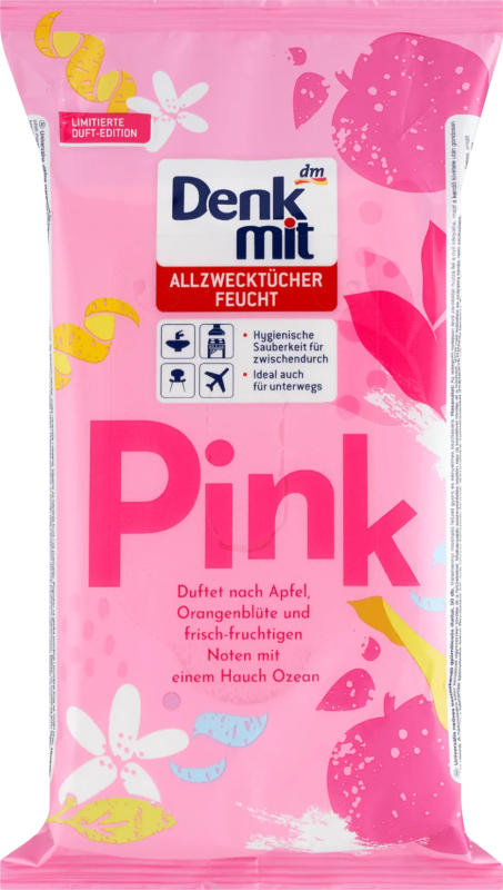 Denkmit feuchte Allzwecktücher PINK