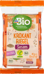 dmBio Krokantriegel, Sesam (3x27 g)