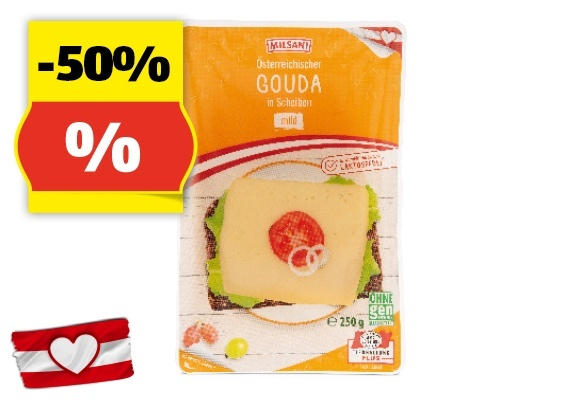 MILSANI Gouda Scheiben, 250 g/200 g