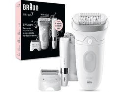 Braun Silk-épil 7-441 Epilierer Weiß/Silber