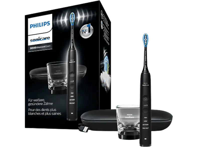 Philips HX9911/09 Sonicare DiamondClean 9000 mit App Elektrische Schallzahnbürste Schwarz