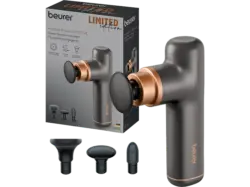 Beurer 103.30 MG 79 Limited Edition - Sensitive Massage Gun, mit 3 Aufsätzen, Schwarz