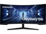 MediaMarkt SAMSUNG Odyssey G5 34 Zoll Curved Gaming Monitor, QHD, 1 ms Reaktionszeit, 250 cd/m&sup2;, 165 Hz, Schwarz - bis 15.08.2026