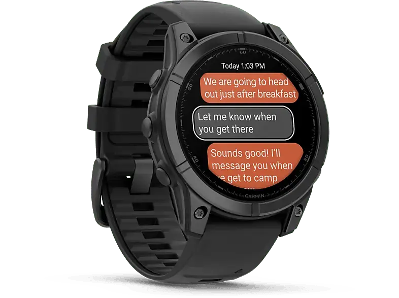 Garmin fēnix® E - 47 mm Amoled Schwarz/Schiefergrau; Smartwatch