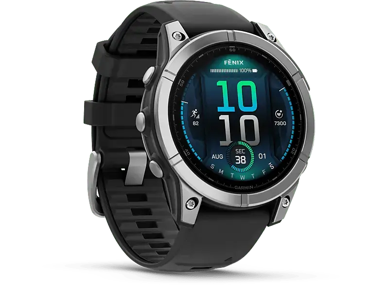 Garmin fēnix®E - 47 mm Amoled Schwarz/Silber; Smartwatch