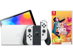 Nintendo Switch Weiß (OLED Modell) + Just Dance 2025 (Code in a Box); Nintendo Switch OLED Modell----Spielekonsole