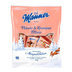 Manner Nikolo und Krampus Neapolitaner-Minis