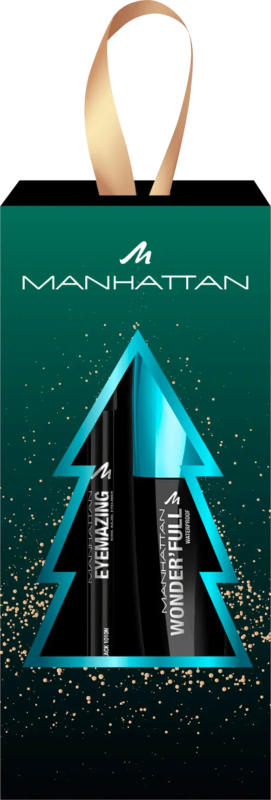 MANHATTAN Cosmetics Geschenkset Mascara Wonder'full Waterproof Black & Kajal Eyemazing 1010N Black