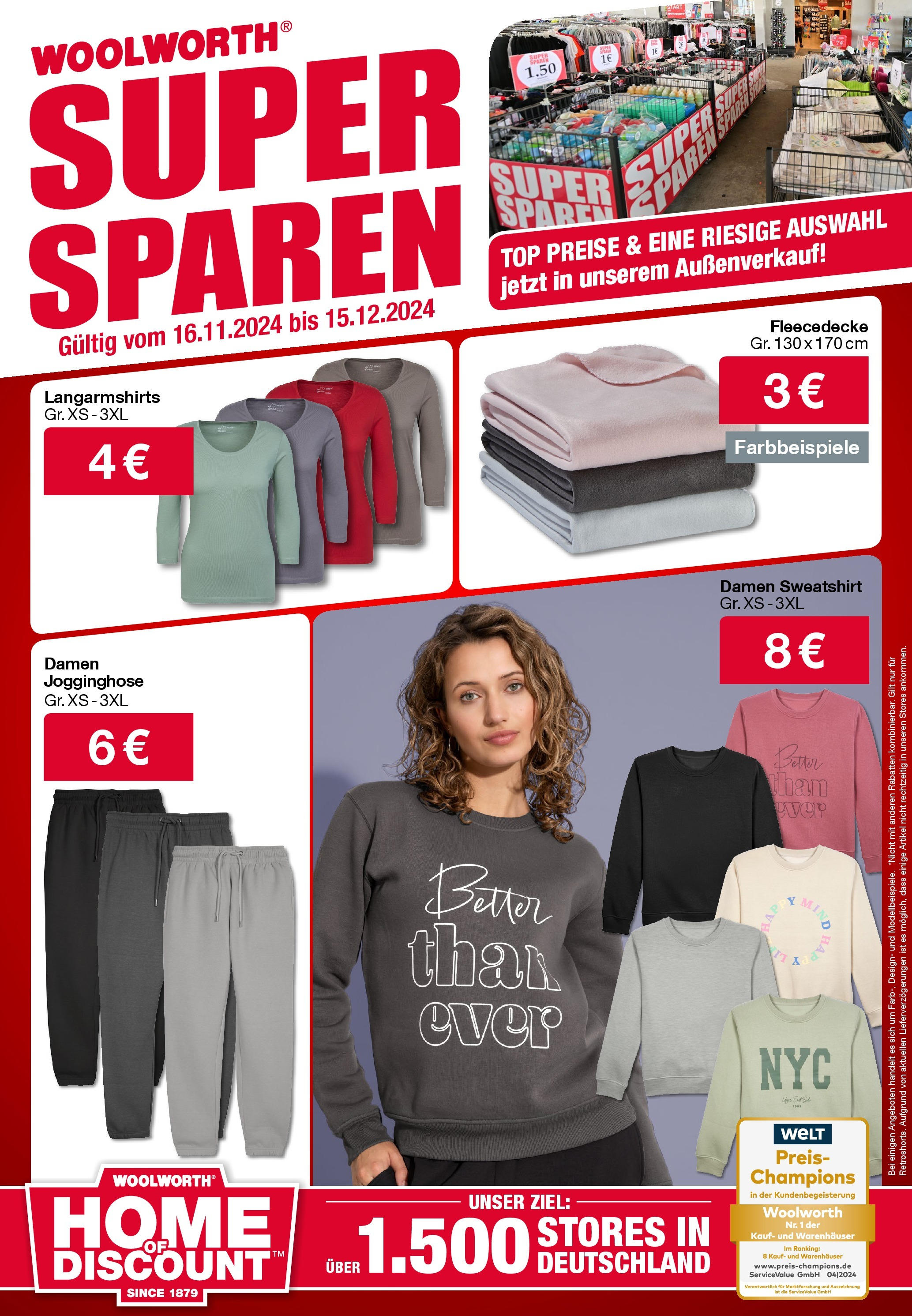 Woolworth - Halle, Neustädter Passage 1 (ab 14.11.2024) zum Blättern | Seite: 53 | Produkte: Top, Jogginghose, Sweatshirt