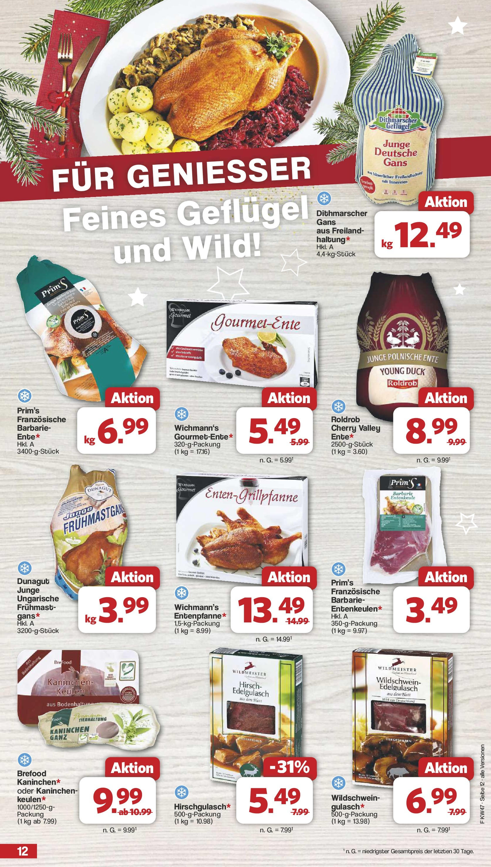 Famila Nordwest Prospekt 	 (ab 18.11.2024) zum Blättern | Seite: 12 | Produkte: Kaninchen, Ente