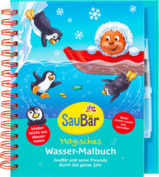 SauBär Geschenkset Magisches Wasser-Malbuch