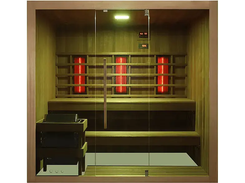 Sanotechnik F70150 KOTKA Sauna und Infrarotkabine 4-5 Personen (6 kW)