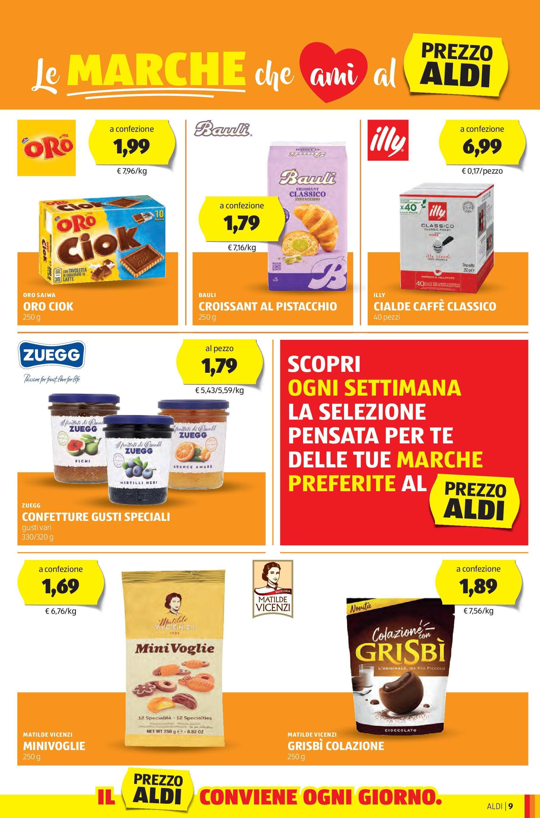 Aldi volantino dal 17/11 > BLACK FRIDAY 2024 | Pagina: 9 | Prodotti: Caffè, Tè, Latte, Croissant