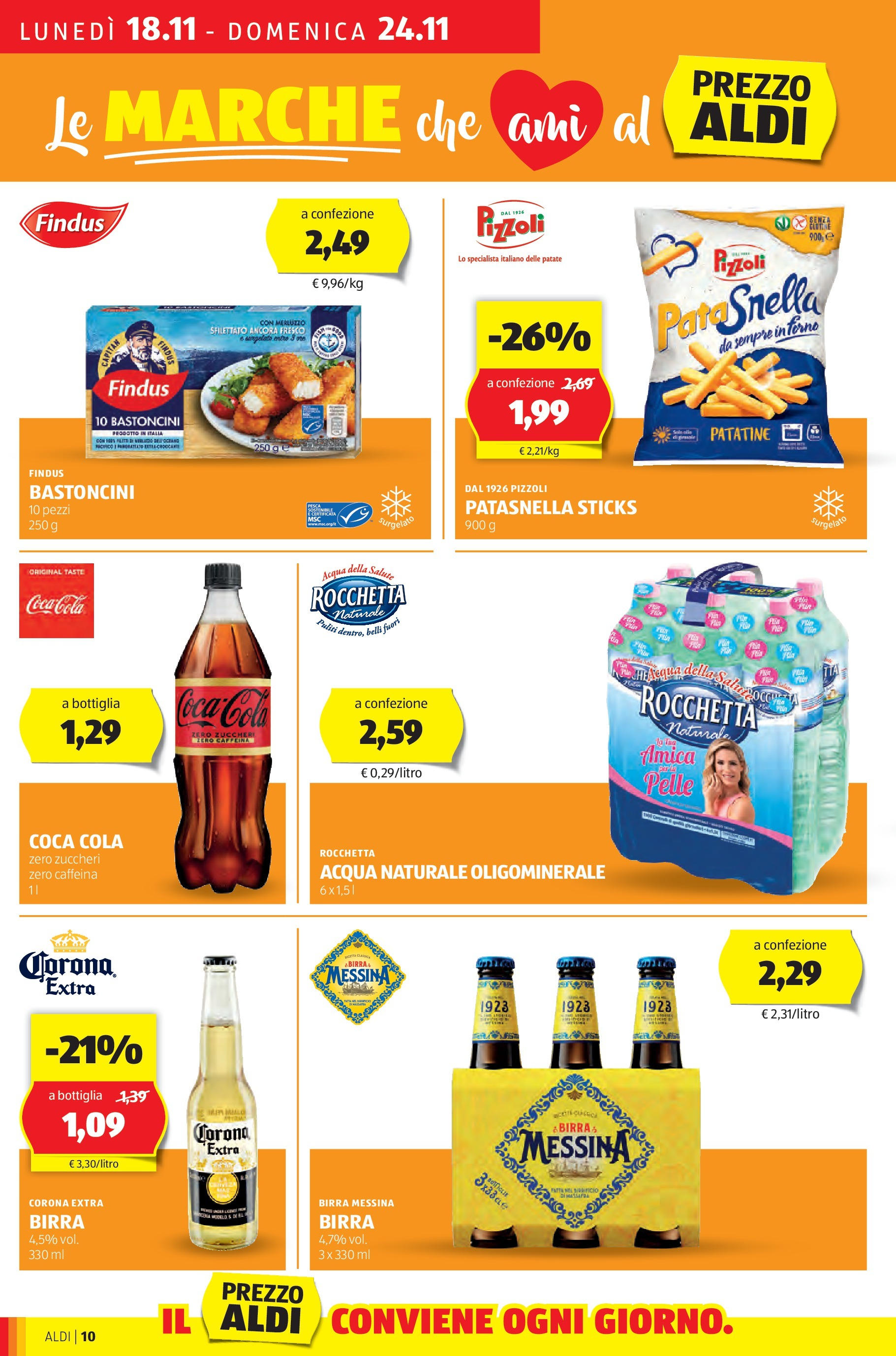 Aldi volantino dal 17/11 > BLACK FRIDAY 2024 | Pagina: 10 | Prodotti: Birra, Acqua, Birra messina, Bottiglia