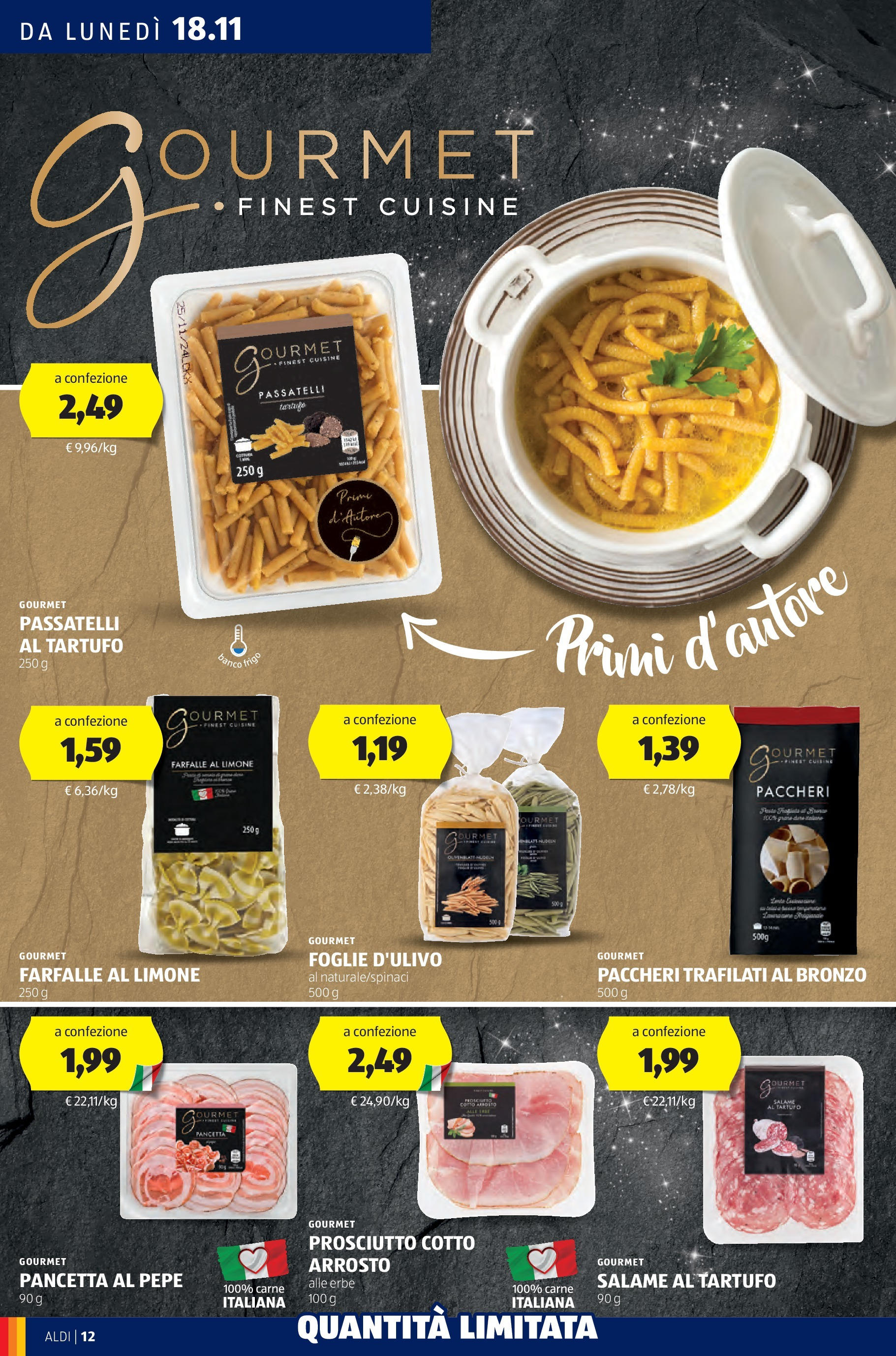 Aldi volantino dal 17/11 > BLACK FRIDAY 2024 | Pagina: 12 | Prodotti: Arrosto, Prosciutto Cotto, Limone, Prosciutto