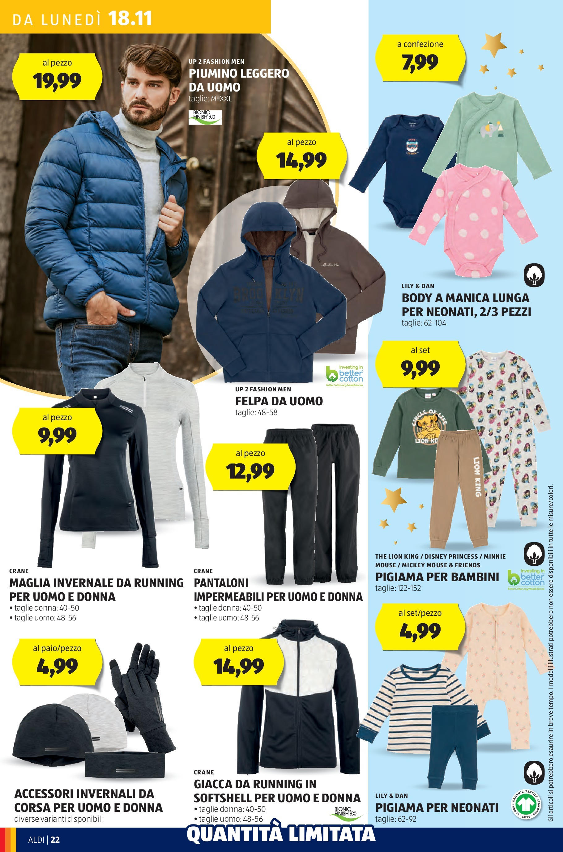 Aldi volantino dal 17/11 > BLACK FRIDAY 2024 | Pagina: 22 | Prodotti: Felpa, Pantaloni, Body, Mouse