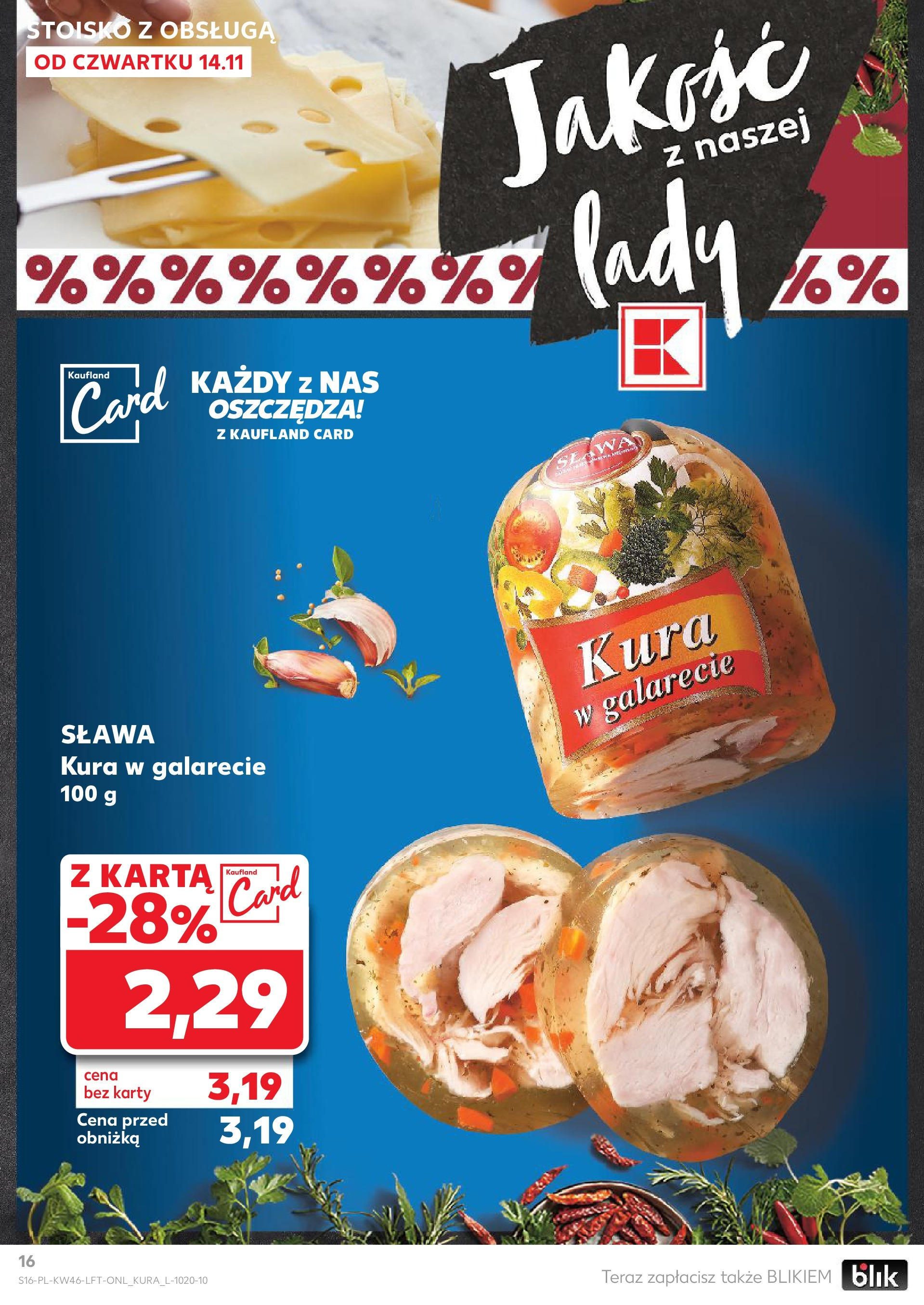 Kaufland gazetka (14.11.2024) od jutra ✳️ BLACK FRIDAY | Strona: 16 | Produkty: Karta