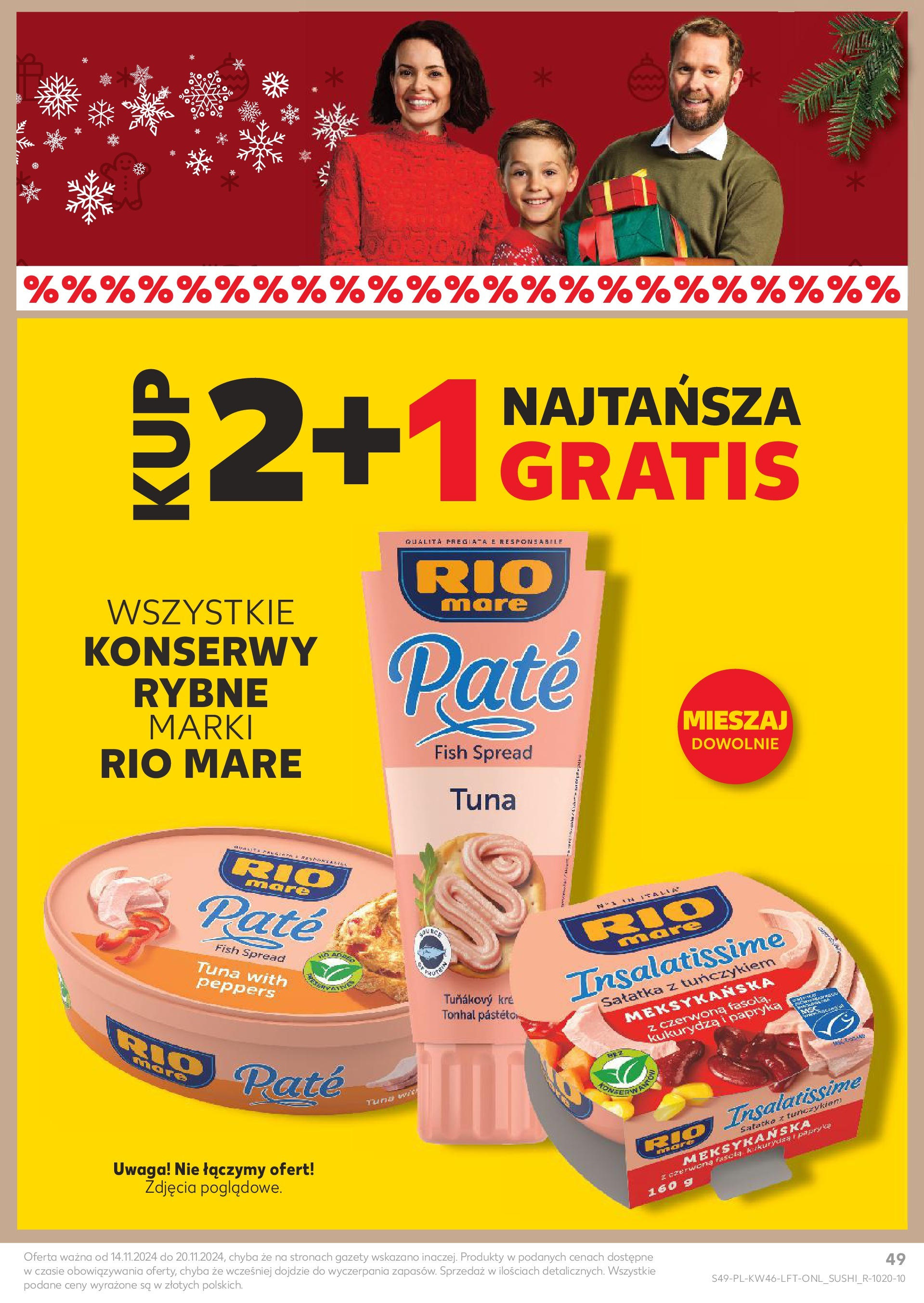 Kaufland gazetka (14.11.2024) od jutra ✳️ BLACK FRIDAY | Strona: 49 | Produkty: Kukurydza, Papryka, Sałatka z tuńczykiem, Sałatka