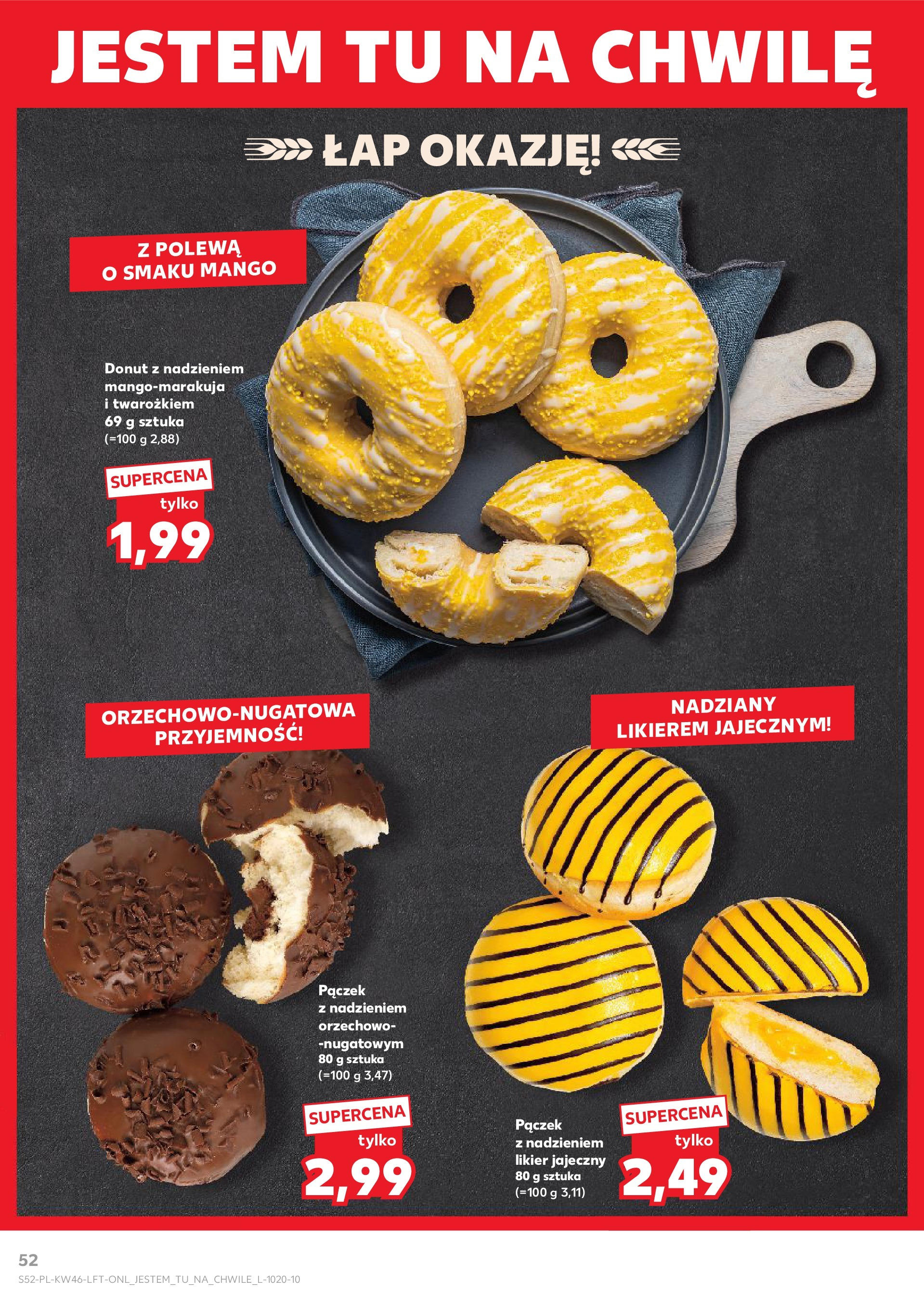 Kaufland gazetka (14.11.2024) od jutra ✳️ BLACK FRIDAY | Strona: 52 | Produkty: Mango, Likier jajeczny, Donut