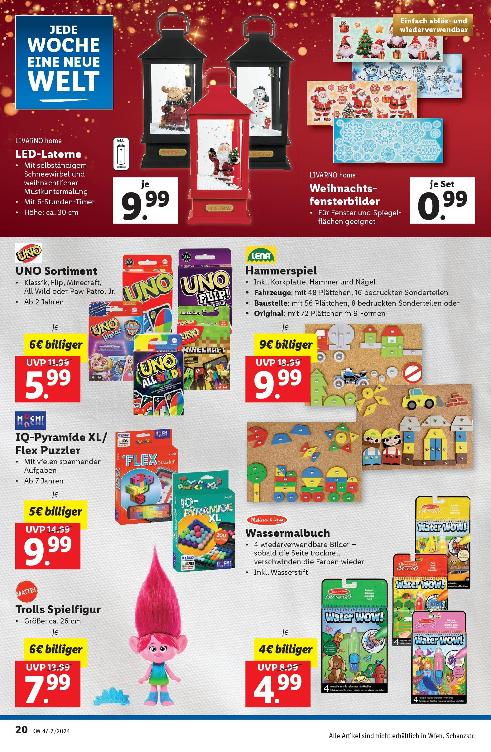 Lidl Flugblatt - Jenbach, Eferding, Dornbirn ab 21.11.2024 - Angebote ab donnerstag | Seite: 20 | Produkte: Batterie, Spiegel