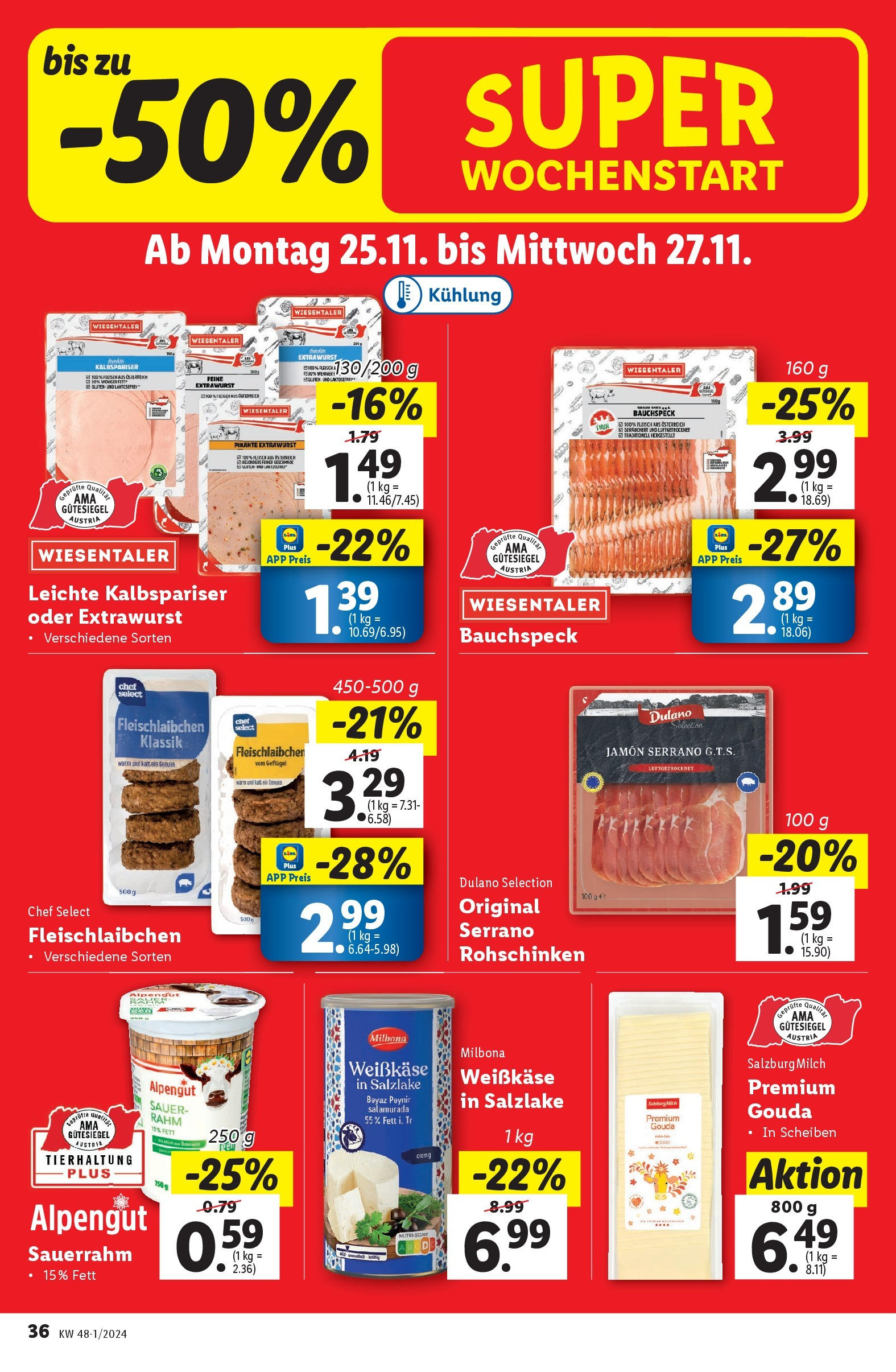 Lidl Flugblatt - Jenbach, Eferding, Dornbirn ab 21.11.2024 - Angebote ab donnerstag | Seite: 38 | Produkte: Milch, Sauerrahm